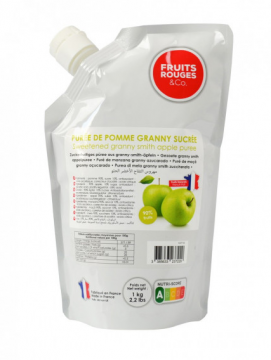 Fruits Rouge Granny Smith Apple Puree 10% Sugar - 1kg